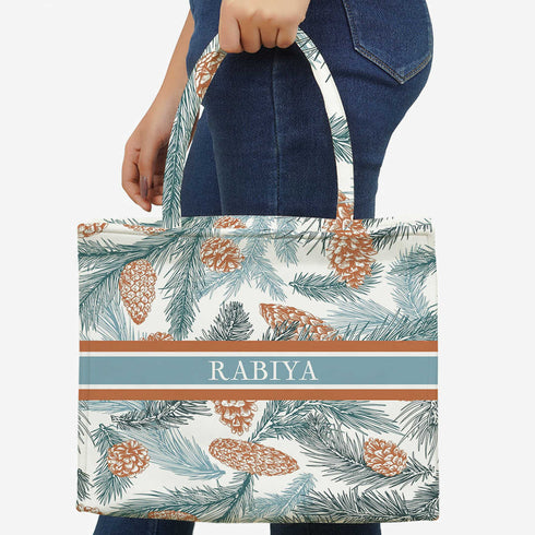 Customized Christmas Theme Box Tote Bag - Uncommongifts.in